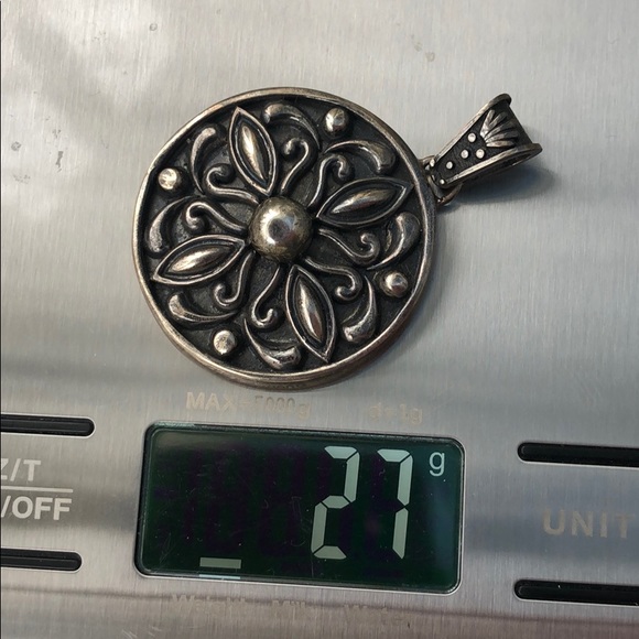 Real Sterling Silver Mexico Pendant Heavy 27grams! - Picture 6 of 6